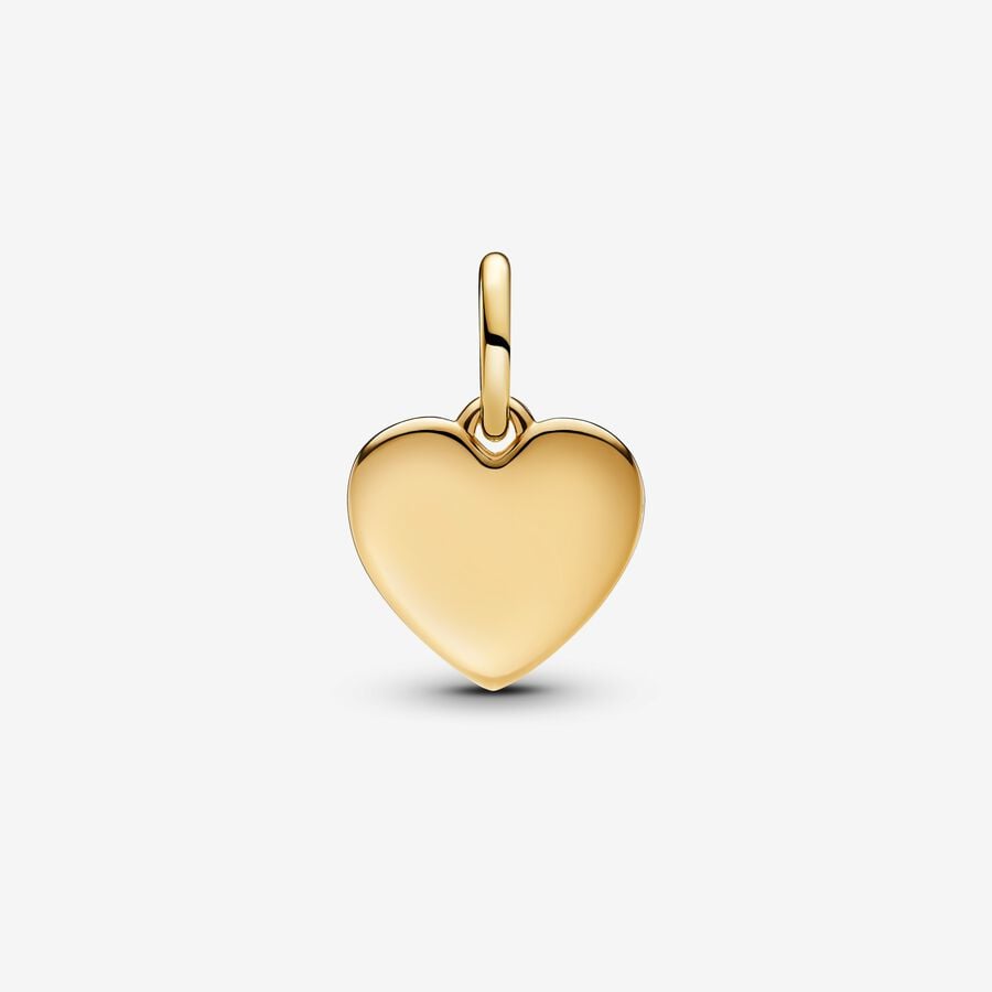 Gold LOVE Engravable Heart Charm