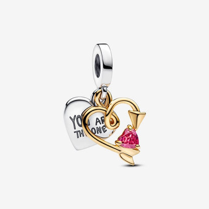 Romantic Engravable Couple Charm