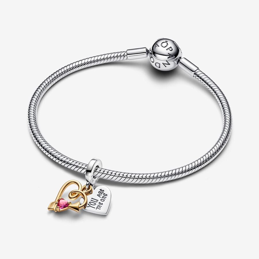 Romantic Engravable Couple Charm