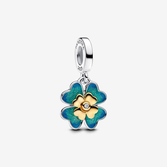 Spinning Four-Leaf Clover Charm