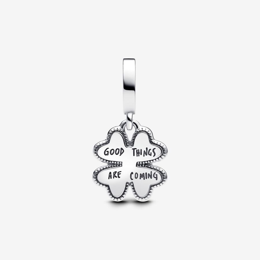 Spinning Four-Leaf Clover Charm