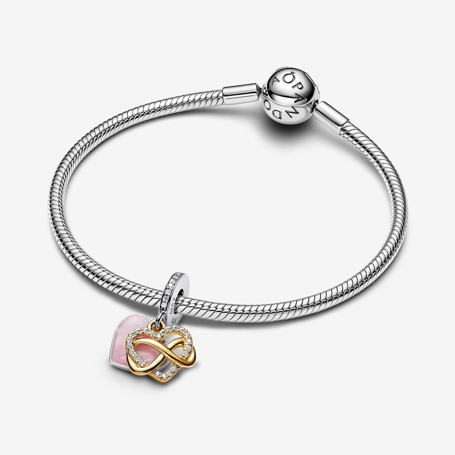 Infinity Heart Dangle Charm