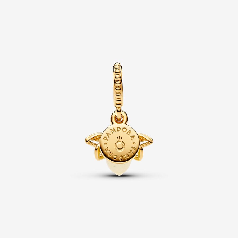 Gold-Plated Glowing Firefly Charm