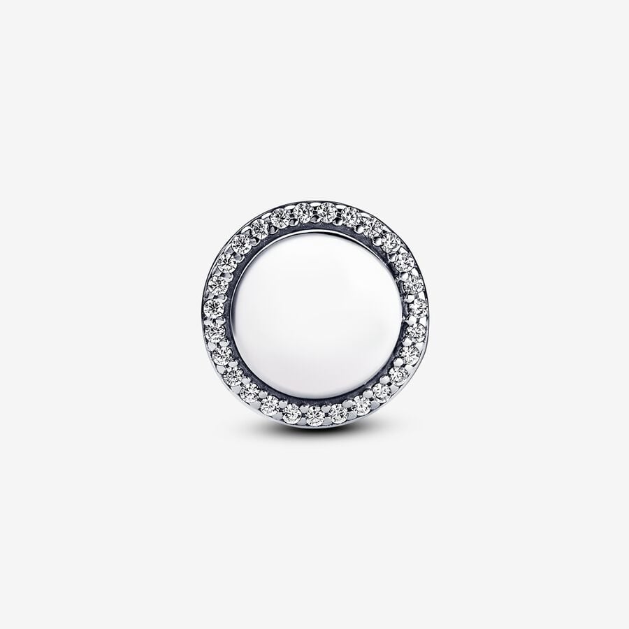 Pavé Cubic Zirconia Mom Charm