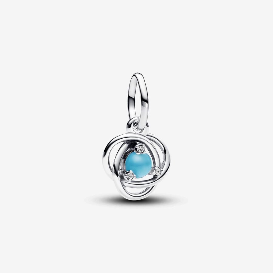 Turquoise Blue Infinity Charm