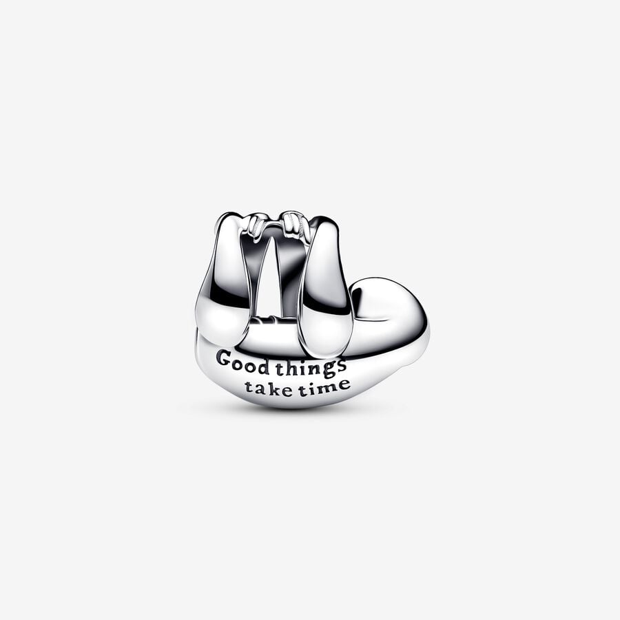 Sterling Silver Sloth Charm Enamel Detailing