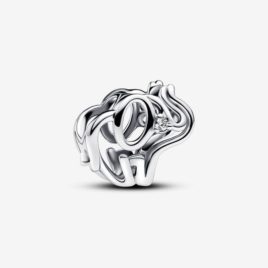 Symbolic Elephant Silhouette Charm