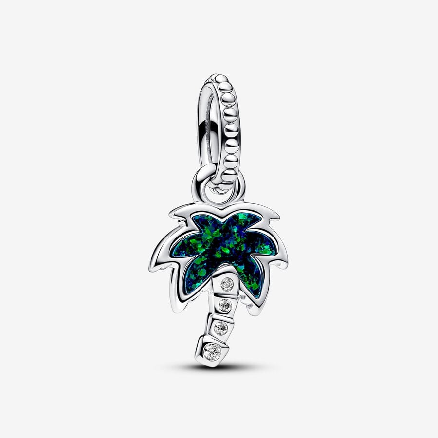 Opal Palm Tree Charm