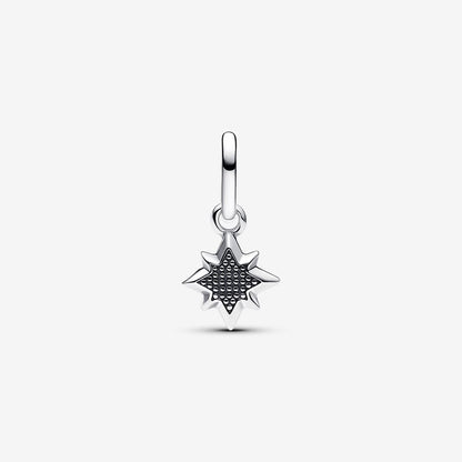 Silver Star Charm with CZ Stones