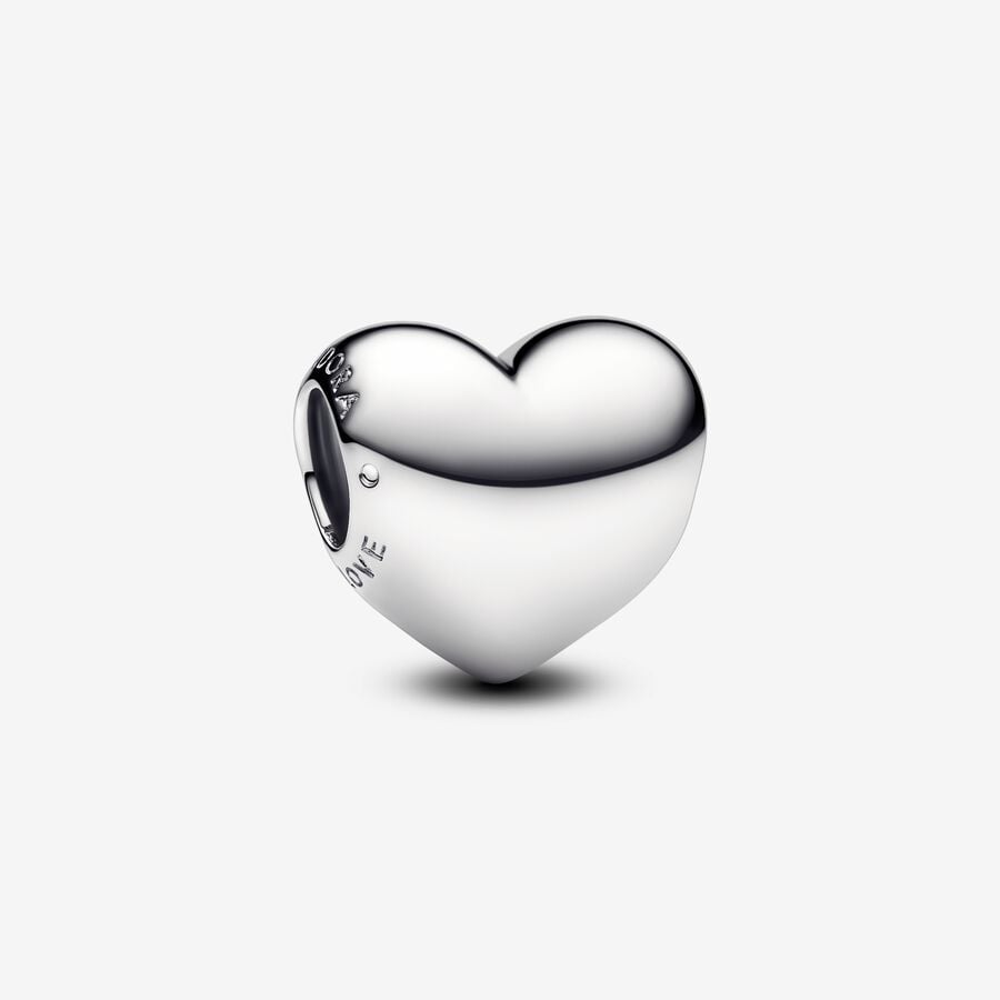 Engravable Sterling Silver Heart Charm