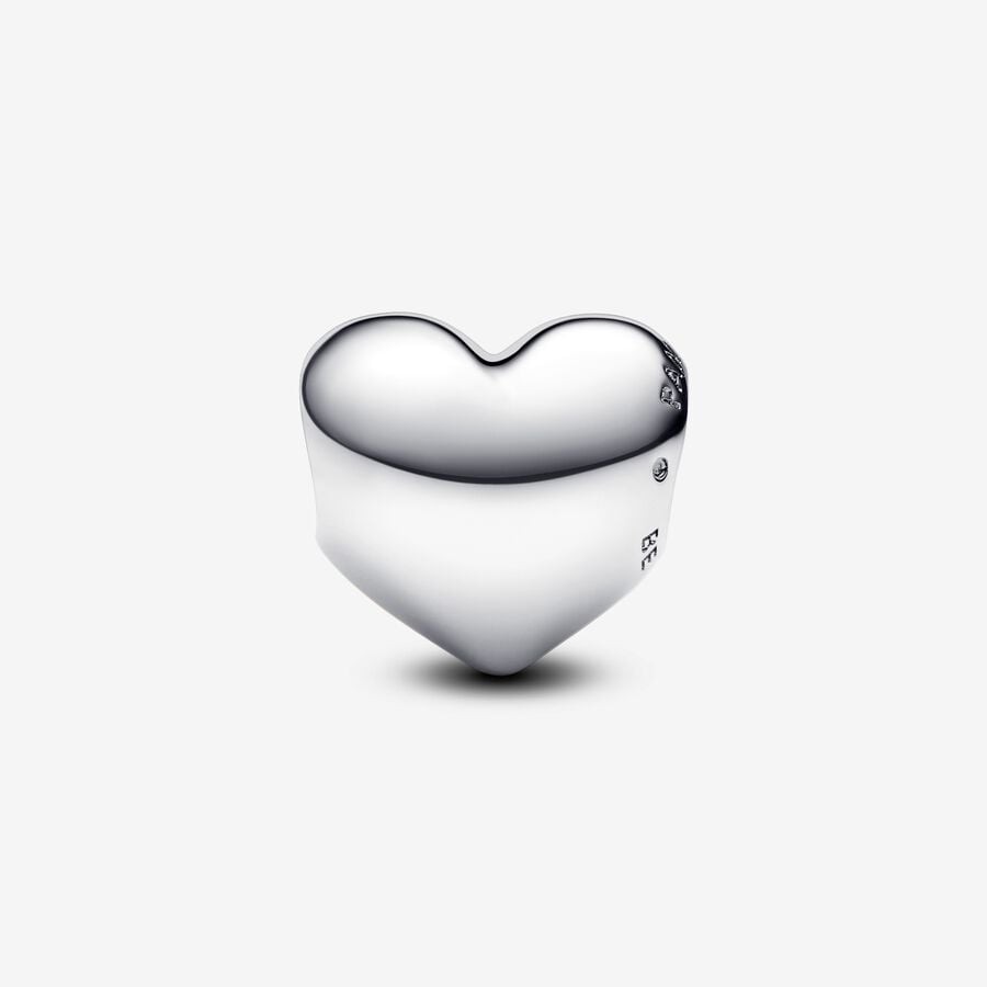 Engravable Sterling Silver Heart Charm