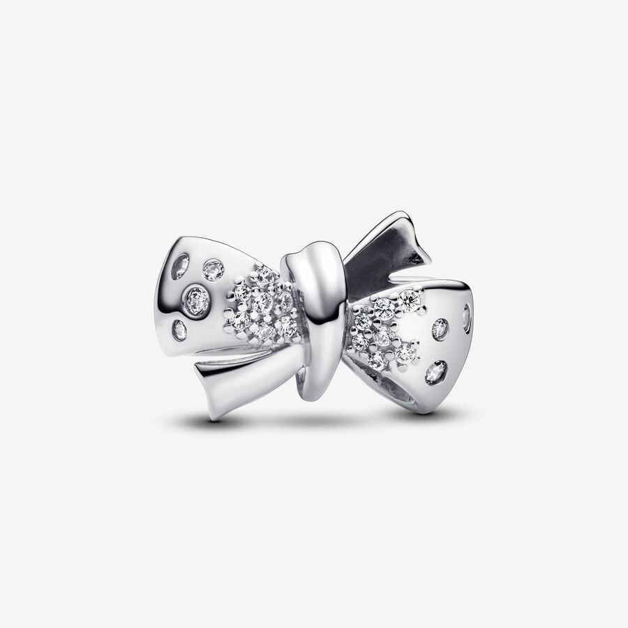 Dazzling Bow Dangle Charm