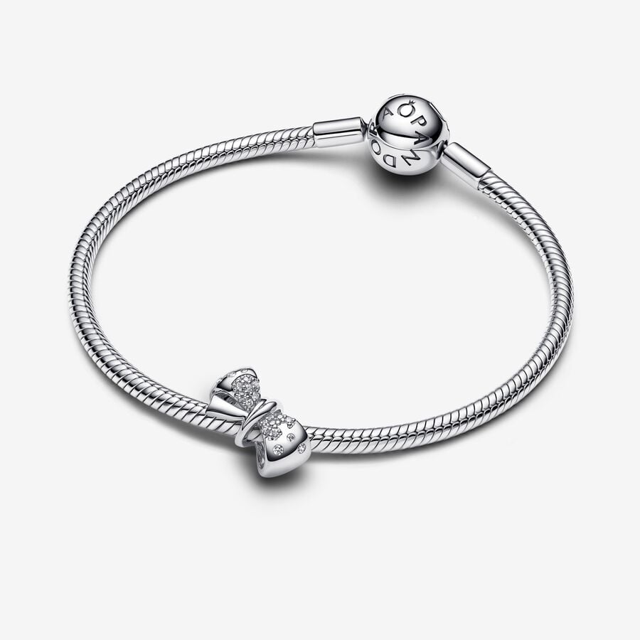 Dazzling Bow Dangle Charm