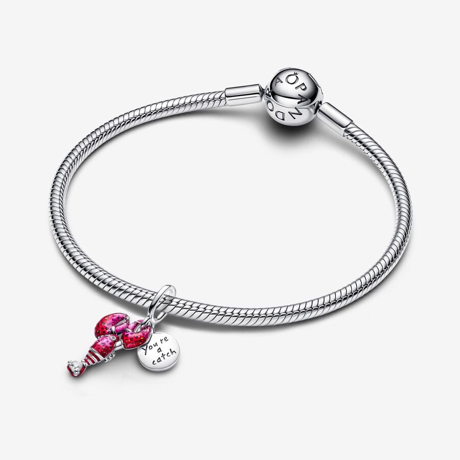 Red Enamel Lobster Charm