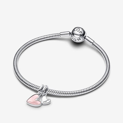Mother's Love Double Heart Charm