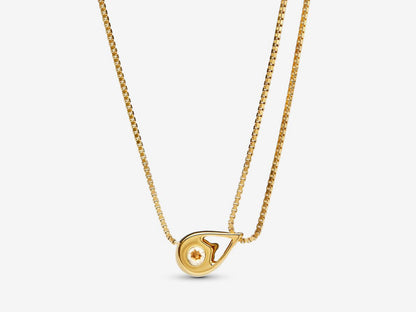 Lab-grown Diamond Double Chain Collier Necklace 0.75 carat tw 14k Gold