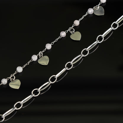 Unique Heart-Shaped Pendant Bracelet