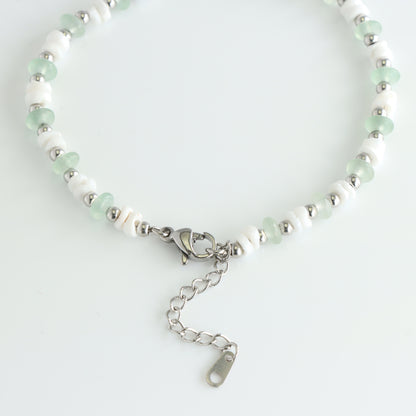 Green Stone and Shell Jewelry for Women