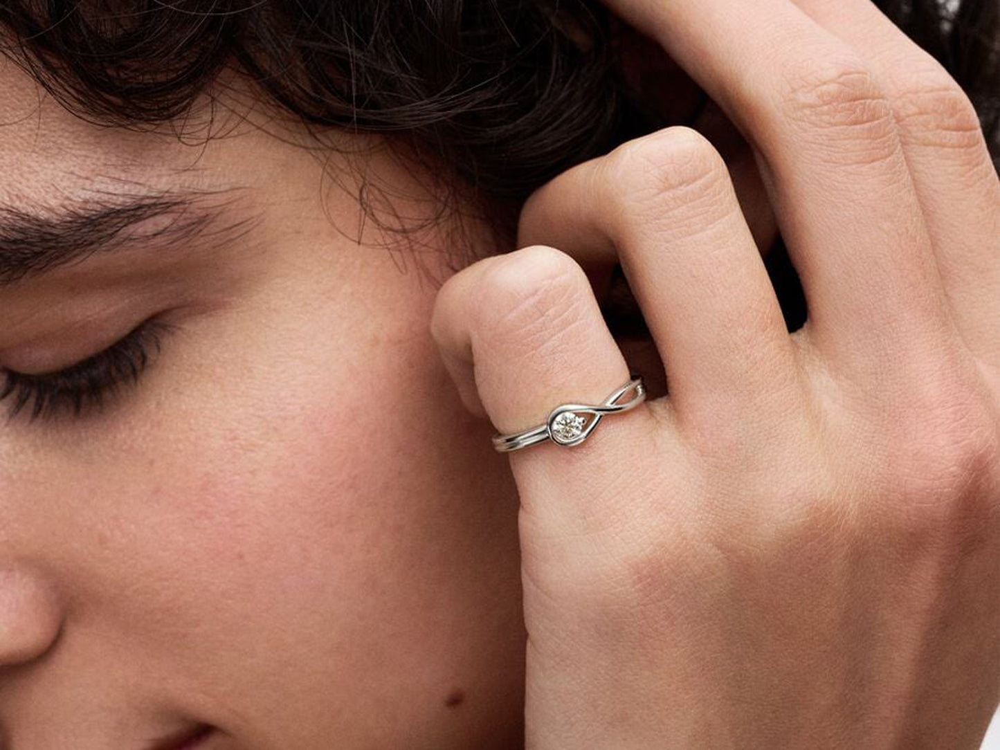 Lab-grown Diamond Ring 0.15 carat tw Sterling Silver
