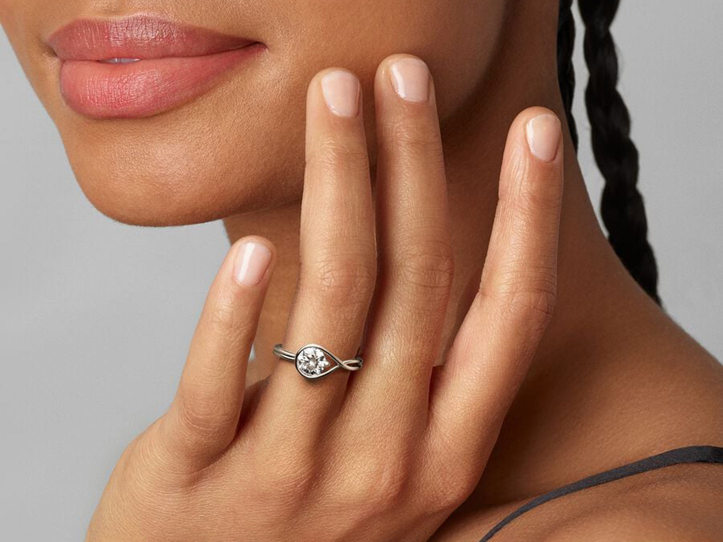 Lab-grown Diamond Ring 0.75 carat tw 14k White Gold