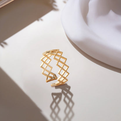 Trendy Geometric Shape Ring