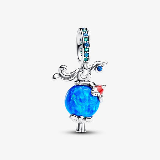 925 Silver Blue Opal Game Charm