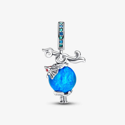 925 Silver Blue Opal Game Charm
