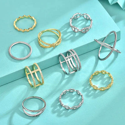 925 Silver Pig Nose Ring with White Gold and Yellow Gold Zircon Micro-Paved Animal Jewelry for Women Size 7-8