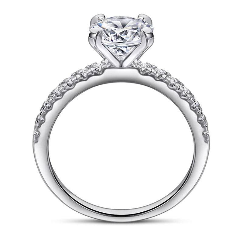 925 Sterling Silver 1.2 Carat Zircon Ring – Elegant Solitaire Band