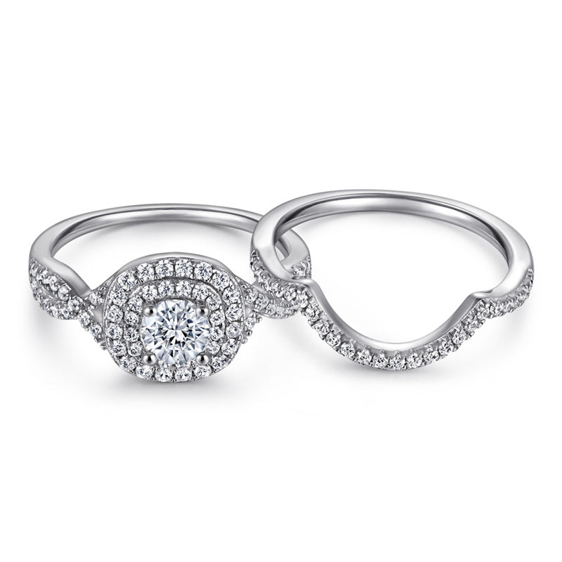 925 Sterling Silver 3-Piece Stackable Ring Set – Heart, Star & Dreamcatcher Bridal Jewelry