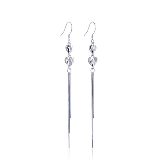 925 Sterling Silver Auspicious Cloud Hoop Earrings - 2.6g Ethnic Chinese Style Earrings for Women