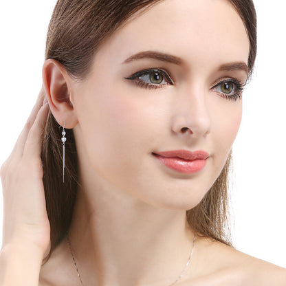925 Sterling Silver Auspicious Cloud Hoop Earrings - 2.6g Ethnic Chinese Style Earrings for Women