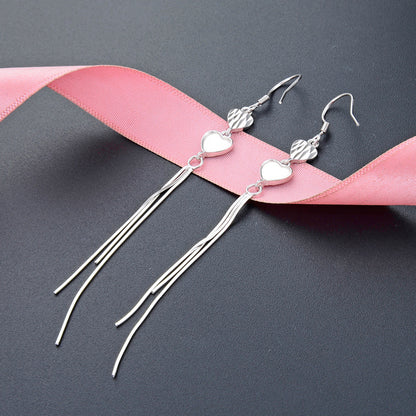 925 Sterling Silver Auspicious Cloud Hoop Earrings - 2.6g Ethnic Chinese Style Earrings for Women