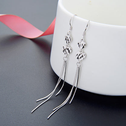 925 Sterling Silver Auspicious Cloud Hoop Earrings - 2.6g Ethnic Chinese Style Earrings for Women