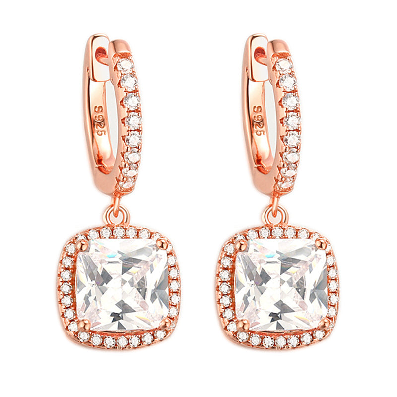 925 Sterling Silver Birthstone Hoop Earrings – Premium Zircon Simulated Diamond Circle Earrings