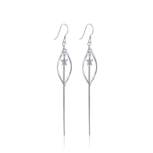925 Sterling Silver Cactus Drop Earrings - 2.7g Instagrammable Botanical Dangle Earrings for Women
