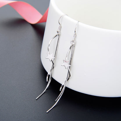 925 Sterling Silver Cartoon Hook Earrings - 2.1g Playful Dangle Earrings for Women