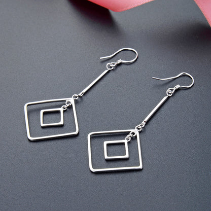 925 Sterling Silver Cartoon Hoop Earrings - 2.9g Playful Everyday Earrings for Women