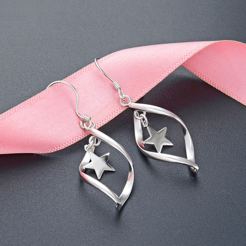 925 Sterling Silver Cartoon Hoop Earrings - Playful Everyday Earrings for Women