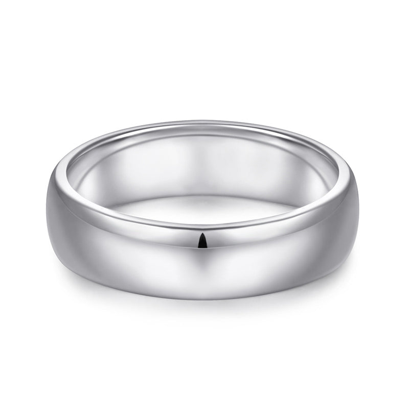 925 Sterling Silver Curved Statement Ring – Minimalist Geometric Band