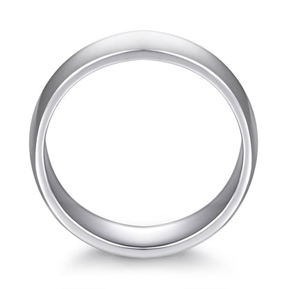 925 Sterling Silver Curved Statement Ring – Minimalist Geometric Band