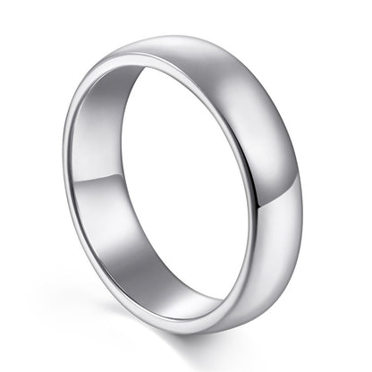 925 Sterling Silver Curved Statement Ring – Minimalist Geometric Band