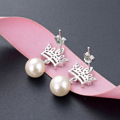 925 Sterling Silver Diamond Fortune Toad Stud Earrings - 2g Instagrammable Chinese Style Earrings with Plastic Backs