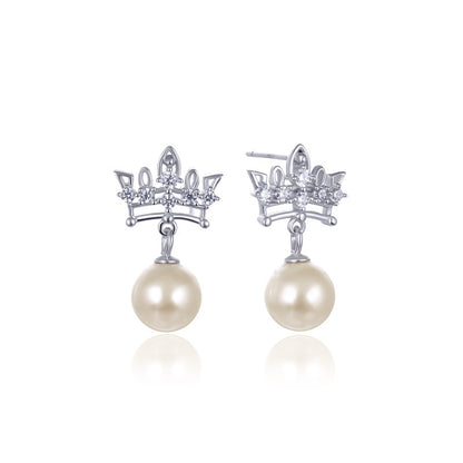 925 Sterling Silver Diamond Fortune Toad Stud Earrings - 2g Instagrammable Chinese Style Earrings with Plastic Backs