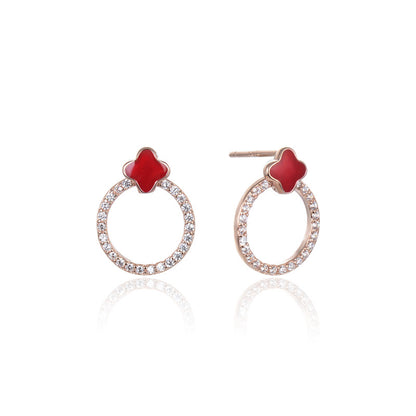 925 Sterling Silver Diamond Stud Earrings - 1.4g Minimalist Everyday Earrings with Plastic Backs