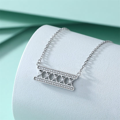 925 Sterling Silver Dreamcatcher Crown Pendant Necklace - Bohemian Elegance Collarbone Chain