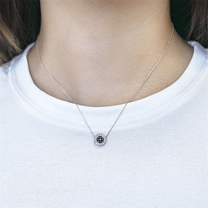 925 Sterling Silver Four-Leaf Clover Pendant Necklace - Lucky Charm Collarbone Chain
