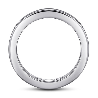 925 Sterling Silver Full Eternity Band – Stardust Pavé Wedding Ring