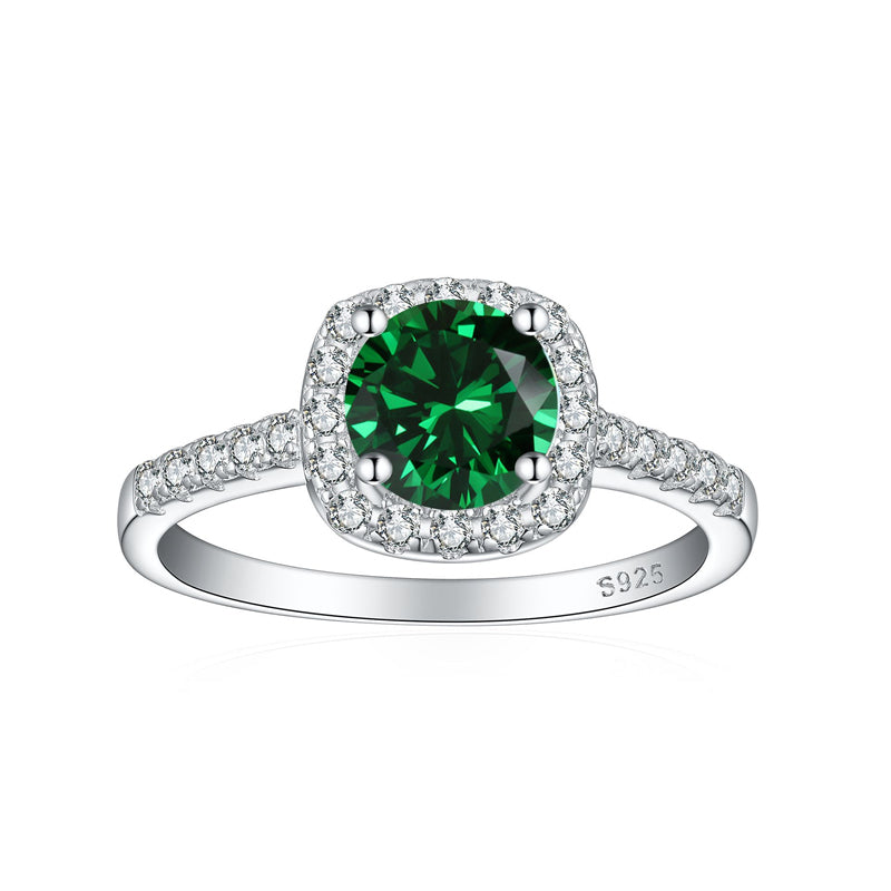 925 Sterling Silver Gemstone Ring Collection – Opal, Emerald, Ruby & Sapphire Statement Jewelry