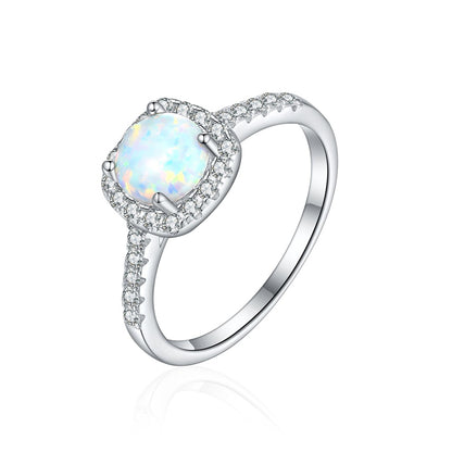 925 Sterling Silver Gemstone Ring Collection – Opal, Emerald, Ruby & Sapphire Statement Jewelry